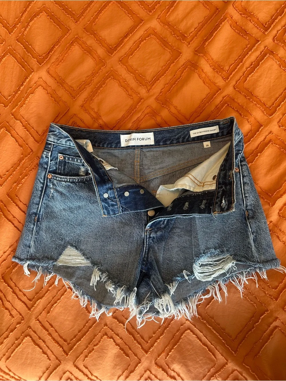 Denim Forum Ex Boyfriend Shorts - Picture 3 of 6